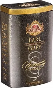 Czarna herbata "BASILUR Classic Earl Grey", 100 g, w płaskiej puszce